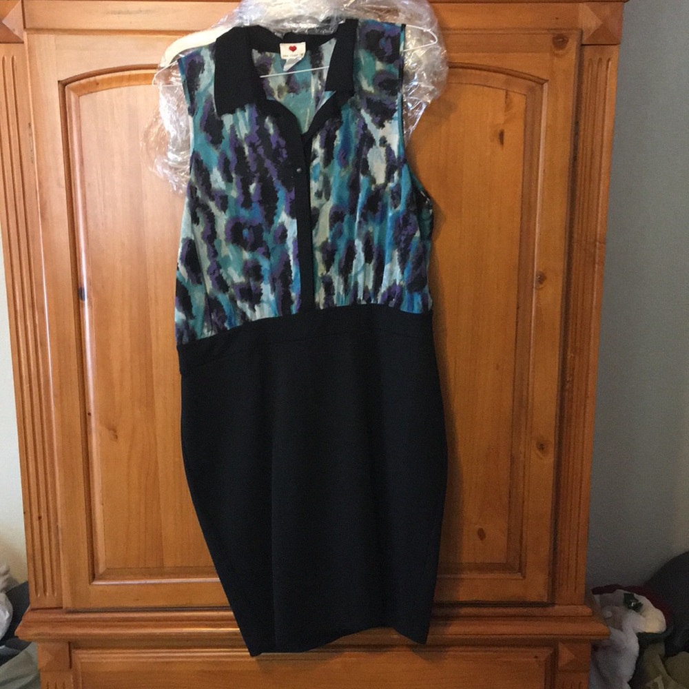 👀Last chance!👀Cute sheer top body con dress